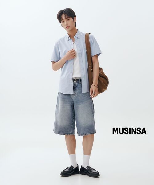 MINDBRIDGE(マインドブリッジ)の「バミューダデニムハーフパンツ - 2カラー(その他パンツ・メンズ・ブラック/インディゴブルー・36/34/32/30)」の17枚目の写真