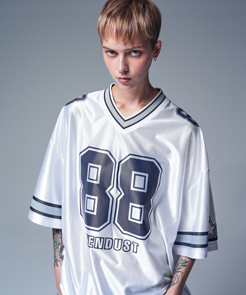 ZENDUST(ジェンダスト)の「High Field Football Jersey T-shirt NAVY(Tシャツ/カットソー・レディース・ネイビー・MEDIUM/LARGE)」の3枚目の写真