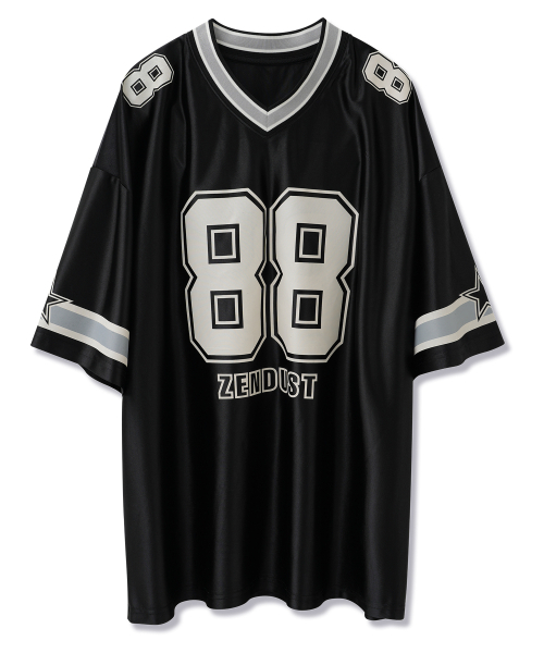 ZENDUST(ジェンダスト)の「High Field Football Jersey T-shirt NAVY(Tシャツ/カットソー・レディース・ネイビー・MEDIUM/LARGE)」の5枚目の写真