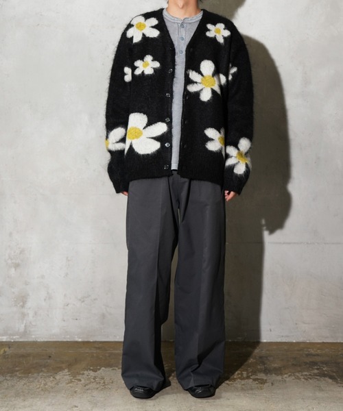 TOWNCRAFT(タウンクラフト)の「TOWNCRAFT / タウンクラフト MOHAIR SHAGGY JACQUARD CARDIGAN モヘア シャギー ジャガード カーディガン(カーディガン/ボレロ・メンズ・その他1/その他2/その他3/ストライプ/レオパード・SMALL/MEDIUM/LARGE)」の7枚目の写真