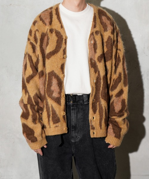 TOWNCRAFT(タウンクラフト)の「TOWNCRAFT / タウンクラフト MOHAIR SHAGGY JACQUARD CARDIGAN モヘア シャギー ジャガード カーディガン(カーディガン/ボレロ・メンズ・その他1/その他2/その他3/ストライプ/レオパード・SMALL/MEDIUM/LARGE)」の12枚目の写真