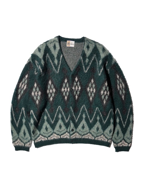 TOWNCRAFT(タウンクラフト)の「TOWNCRAFT / タウンクラフト MOHAIR SHAGGY JACQUARD CARDIGAN モヘア シャギー ジャガード カーディガン(カーディガン/ボレロ・メンズ・その他1/その他2/その他3/ストライプ/レオパード・SMALL/MEDIUM/LARGE)」の22枚目の写真