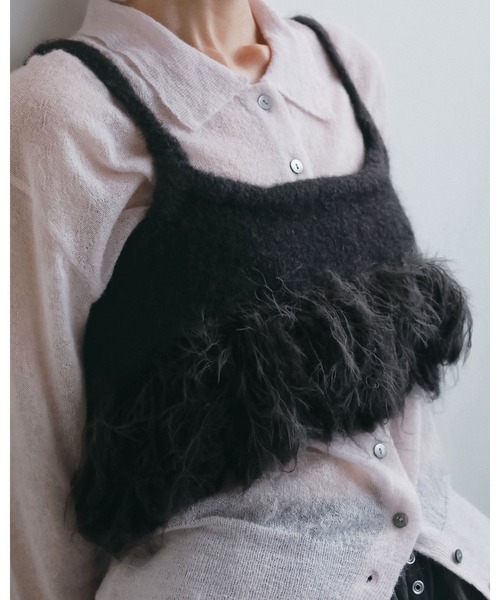 anuke(アンヌーク)の「Over Knit Shirts(シャツ/ブラウス・レディース・ピンク/アイボリー/ブラック・FREE)」の19枚目の写真