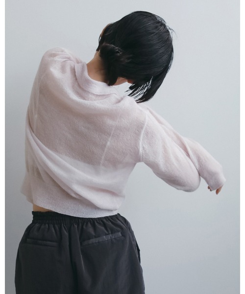 anuke(アンヌーク)の「Over Knit Shirts(シャツ/ブラウス・レディース・ピンク/アイボリー/ブラック・FREE)」の20枚目の写真