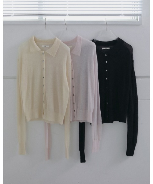 anuke(アンヌーク)の「Over Knit Shirts(シャツ/ブラウス・レディース・ピンク/アイボリー/ブラック・FREE)」の15枚目の写真