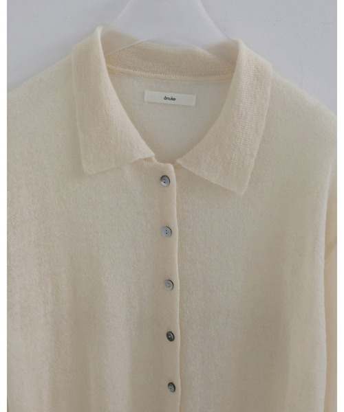 anuke(アンヌーク)の「Over Knit Shirts(シャツ/ブラウス・レディース・ピンク/アイボリー/ブラック・FREE)」の16枚目の写真