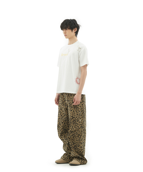 DEFGARMENTS（デフグラメンツ）の「STUD PARACHUTE PANTS [LEOPARD KHAKI]（その他パンツ・レディース・その他・X-SMALL/SMALL/MEDIUM/LARGE）」の6枚目の写真