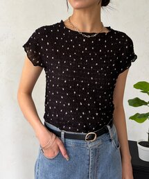 膨れ半袖プルオーバー