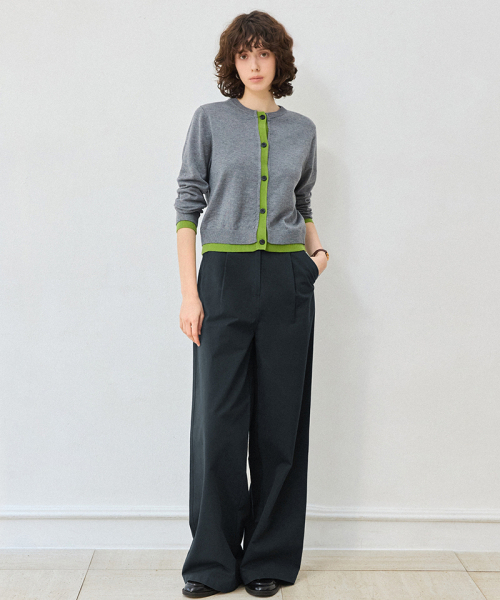LEFTSEOUL（レフトソウル）の「ワイドチノパンツ[ダークグリーン]（その他パンツ・レディース・ダークグリーン・SMALL/MEDIUM）」の3枚目の写真