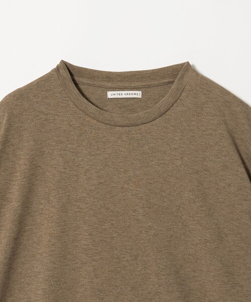 UNITED ARROWS（ユナイテッドアローズ）の「ファンクション Tシャツ 吸水速乾 通気性（Tシャツ/カットソー・メンズ・ダークグレー/ホワイト/ベージュ・S/XL/M/L）」の9枚目の写真