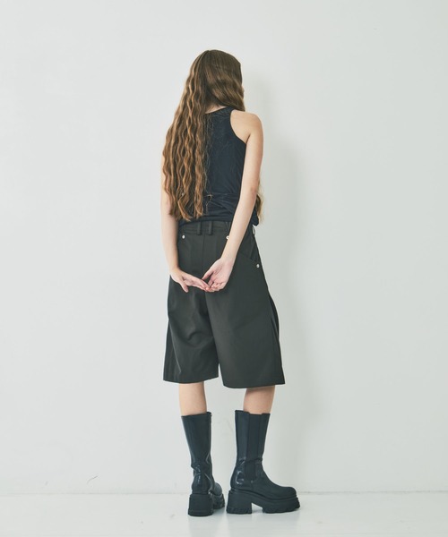 CONZ（コンズ）の「curve leg wide shorts（その他パンツ・レディース・カーキ/ブラック・3/2）」の15枚目の写真