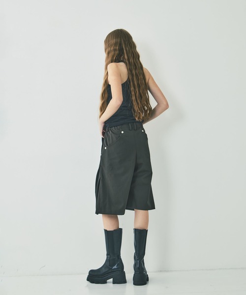 CONZ（コンズ）の「curve leg wide shorts（その他パンツ・レディース・カーキ/ブラック・3/2）」の16枚目の写真