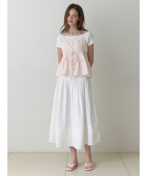 RE_L（リエル）の「Vale lace pintuck skirt (white)（スカート・レディース・その他・SMALL/MEDIUM）」の5枚目の写真