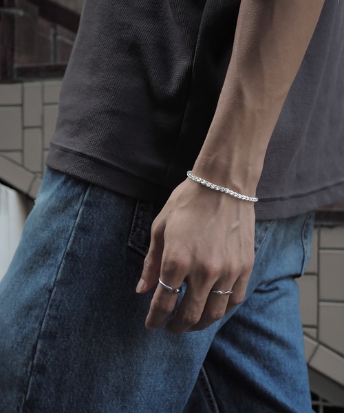 SBG(エスビー)の「インフルエンサー みずきち × SBG ブレイドリンク ブレスレット SIlver925(ブレスレット・メンズ・シルバー・FREE)」の5枚目の写真