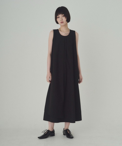 SOYEN(ソイエン)の「タイプライタータックワンピース(ワンピース・レディース・ベージュ/ブラック・F)」の1枚目の写真