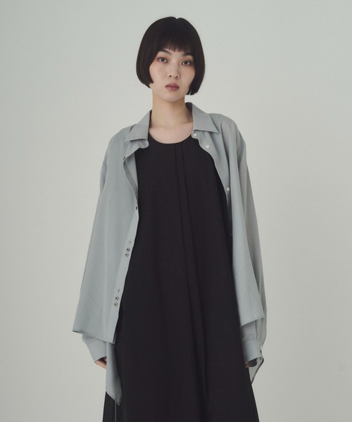 SOYEN(ソイエン)の「タイプライタータックワンピース(ワンピース・レディース・ベージュ/ブラック・F)」の3枚目の写真