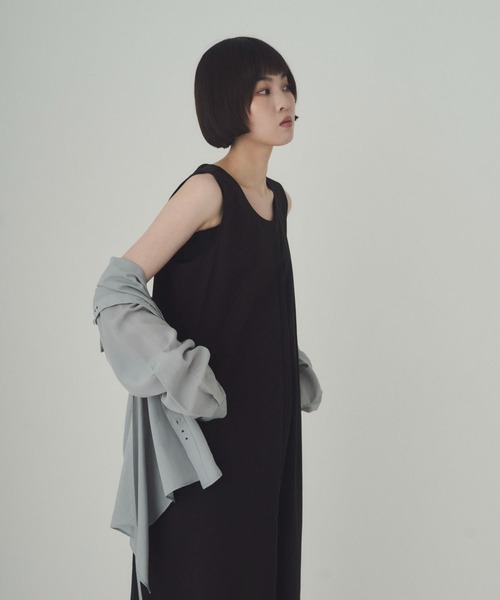 SOYEN(ソイエン)の「タイプライタータックワンピース(ワンピース・レディース・ベージュ/ブラック・F)」の12枚目の写真