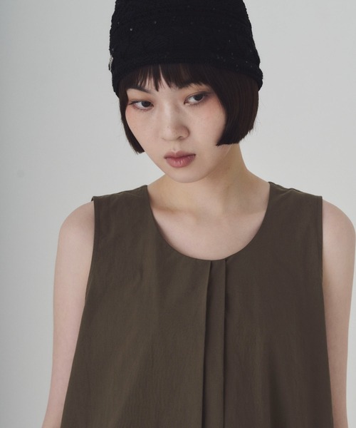 SOYEN(ソイエン)の「タイプライタータックワンピース(ワンピース・レディース・ベージュ/ブラック・F)」の7枚目の写真