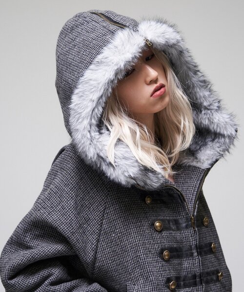 WHO'S WHO gallery(フーズフーギャラリー)の「【26AW LOOK掲載品番/WEB限定サイズあり】ナポレオンファーブルゾン(ブルゾン・レディース・ネイビー/グレー/ブラウン/チャコールグレー・MEDIUM/SMALL/LARGE)」の20枚目の写真