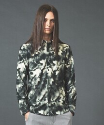 5351 POUR LES HOMMES（ゴーサンゴーイチプールオム）の「ダスティ レオパード プリント ストレッチ ロングスリーブ シャツ（シャツ/ブラウス）」