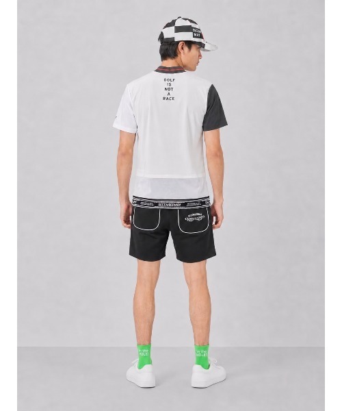 DECEMBERMAY(ディセンバーメイ)の「Mesh-paneled mock neck(Tシャツ/カットソー・メンズ・ホワイト/ブルー/ブラック/ベージュ・MEDIUM/LARGE/X-LARGE)」の7枚目の写真