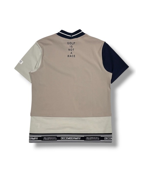 DECEMBERMAY(ディセンバーメイ)の「Mesh-paneled mock neck(Tシャツ/カットソー・メンズ・ホワイト/ブルー/ブラック/ベージュ・MEDIUM/LARGE/X-LARGE)」の11枚目の写真