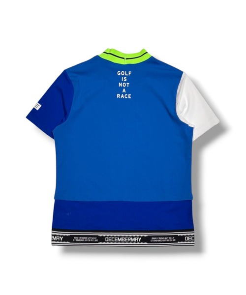 DECEMBERMAY(ディセンバーメイ)の「Mesh-paneled mock neck(Tシャツ/カットソー・メンズ・ホワイト/ブルー/ブラック/ベージュ・MEDIUM/LARGE/X-LARGE)」の14枚目の写真