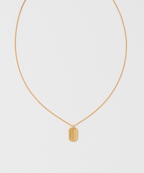 Steven Alan(スティーブンアラン)の「<END CUSTOM JEWELLERS × Steven Alan> DOGTAG NECKLACE G/ネックレス(ネックレス・メンズ・ゴールド・FREE)」の1枚目の写真