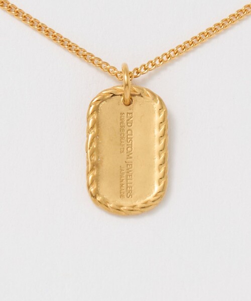 Steven Alan(スティーブンアラン)の「<END CUSTOM JEWELLERS × Steven Alan> DOGTAG NECKLACE G/ネックレス(ネックレス・メンズ・ゴールド・FREE)」の5枚目の写真