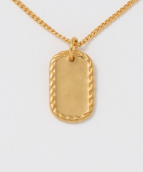 Steven Alan(スティーブンアラン)の「<END CUSTOM JEWELLERS × Steven Alan> DOGTAG NECKLACE G/ネックレス(ネックレス・メンズ・ゴールド・FREE)」の6枚目の写真