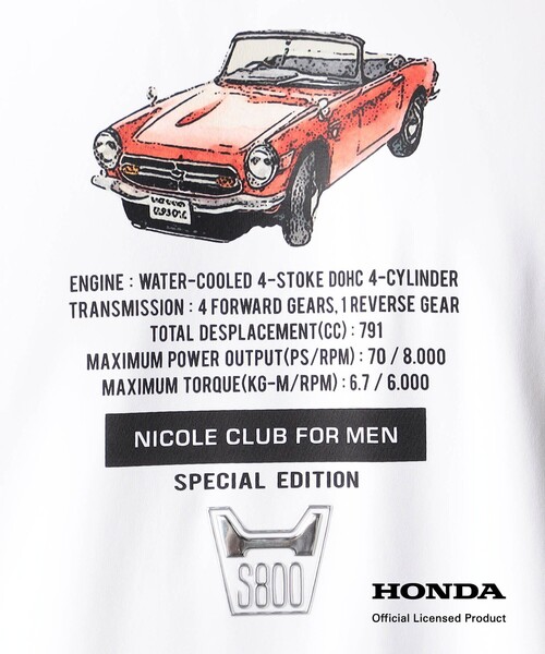 NICOLE CLUB FOR MEN(ニコルクラブフォーメン)の「【HONDA】コラボTシャツ(Tシャツ/カットソー・メンズ・その他5/その他4/その他2/その他3・L/M/XL/XXL)」の20枚目の写真