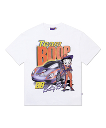 LAUGHER（ラファー）の「[ベティブープ] レーシングTシャツ - ホワイト（Tシャツ/カットソー）」