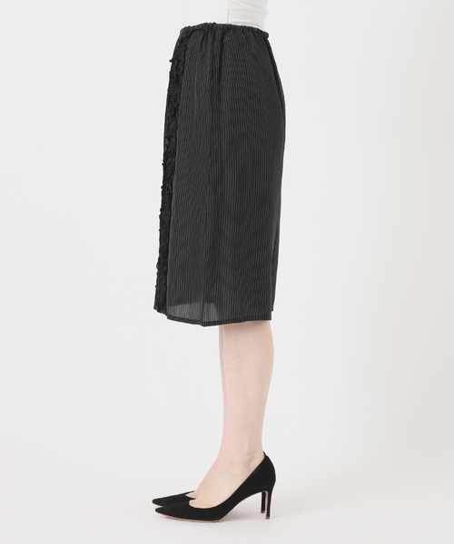 ARCHIVE STANCE(アーカイブスタンス)の「【ARCHIVE STANCE/アーカイブスタンス】washed stripe frill skirt(スカート・レディース・ブラック・FREE)」の11枚目の写真