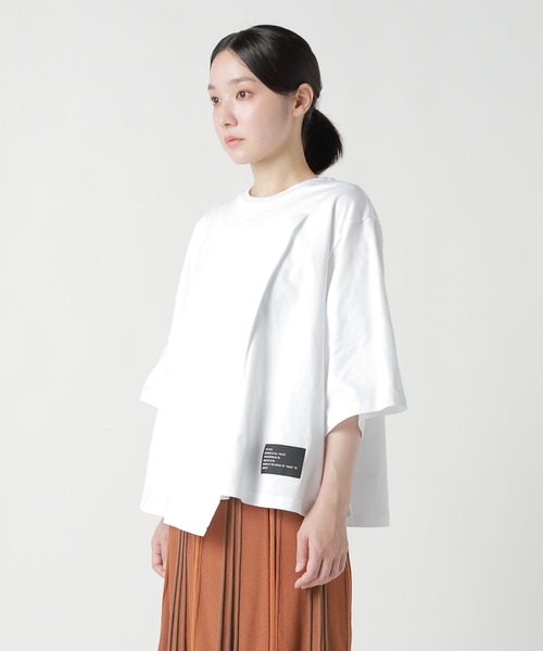 ZUCCa(ズッカ)の「(S)FLAP T(Tシャツ/カットソー・レディース・ブラック/ホワイト・M size)」の6枚目の写真