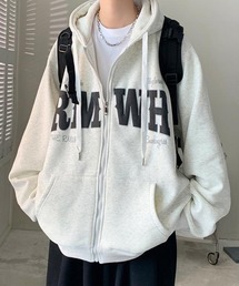 Varsity Print Zip Hoodie バーシティプリントジップフーディー