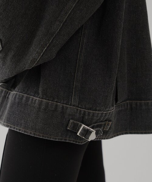 WHIMSIC(ウィムジック)の「【UNISEX】Mー42ジャケット(デニムジャケット・レディース・ライトベージュ/チャコールグレー・FREE)」の18枚目の写真