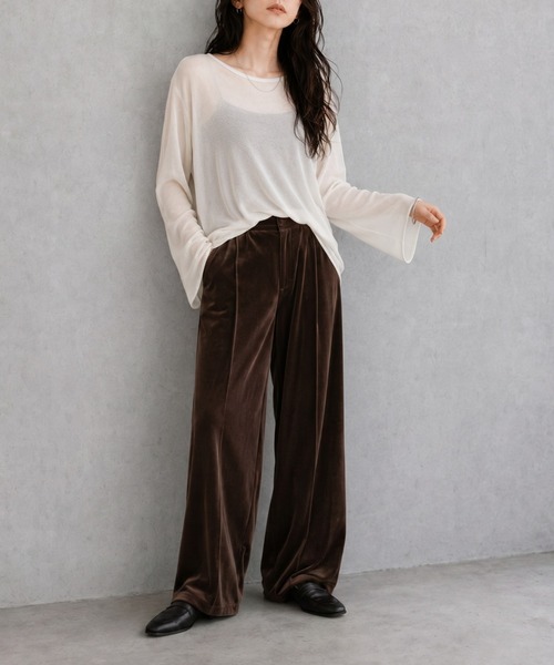 モデル身長：158cm
着用サイズ：FREE