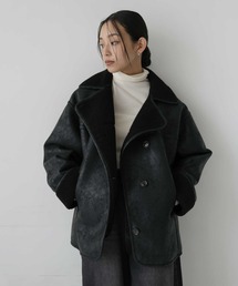  hellam（へラム）の「フェイクレザームートンボアジャケット（テーラードジャケット）」