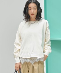 【セットアイテム】裾レースレイヤードニットセット(WEB限定カラーあり)