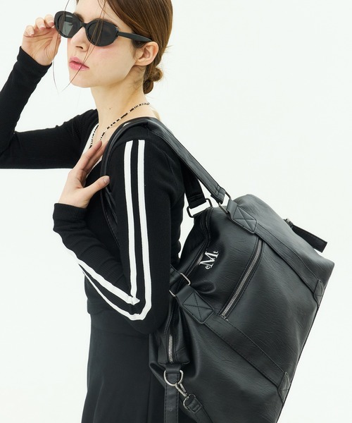 MUCENT(ムセント)の「【MUCENT/ムセント】PRIME WRINKLE LEATHER TOTE BAG/プライムリンクルレザー トートバッグ(トートバッグ・レディース・ブラック・FREE)」の2枚目の写真