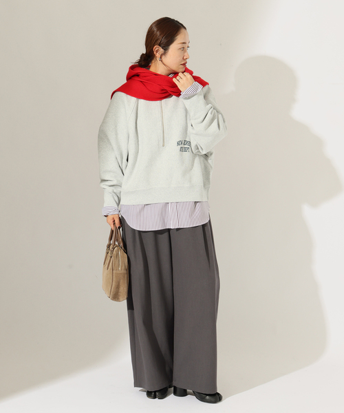 JOURNAL STANDARD(ジャーナルスタンダード)の「ウォーム TRW タックバレルパンツ(その他パンツ・レディース・ベージュ/チャコールグレー・38/36)」の12枚目の写真