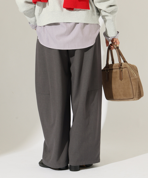 JOURNAL STANDARD(ジャーナルスタンダード)の「ウォーム TRW タックバレルパンツ(その他パンツ・レディース・ベージュ/チャコールグレー・38/36)」の15枚目の写真
