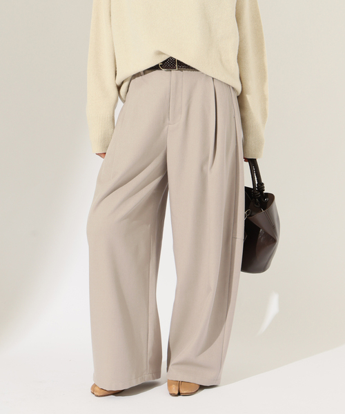 JOURNAL STANDARD(ジャーナルスタンダード)の「ウォーム TRW タックバレルパンツ(その他パンツ・レディース・ベージュ/チャコールグレー・38/36)」の21枚目の写真