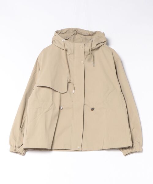 MAGASIN DE MODE Chou Chou（マガジンデモードシュシュ）の「【MAGASIN DE MODE Chou Chou】フード付きショートトレンチコート SNF（トレンチコート・レディース・ブラック/ベージュ/グリーン・FREE）」の2枚目の写真