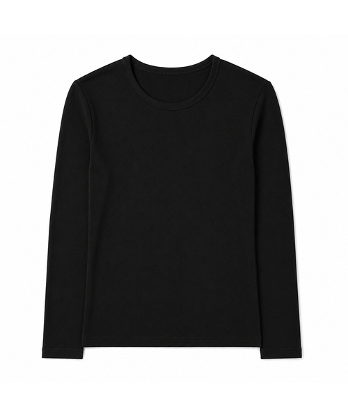 KIMDOH(キムド)の「セナ コットンモダールスリムトップス(Tシャツ/カットソー・レディース・ライトカーキ/ブラック/ブルーグレー・FREE)」の1枚目の写真