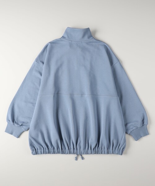 HONEYSUCKLE ROSE(ハニーサックルローズ)の「《体型カバー/シルエット調整可》ハーフジップスウェットプルオーバー(スウェット・レディース・ベージュ/パープル/ライトブルー・05/04)」の18枚目の写真