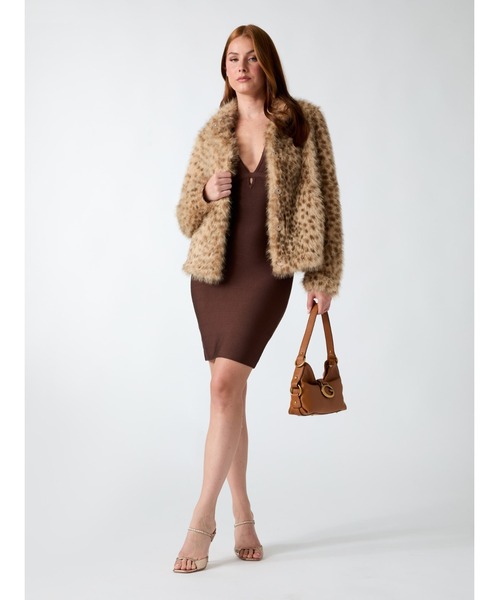 Guess(ゲス)の「LUNA Fur Jacket ジャケット ファージャケット レオパード(その他アウター・レディース・アニマル・LARGE/MEDIUM/SMALL/X-SMALL)」の8枚目の写真