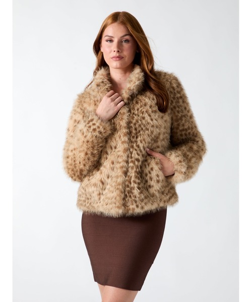 Guess(ゲス)の「LUNA Fur Jacket ジャケット ファージャケット レオパード(その他アウター・レディース・アニマル・LARGE/MEDIUM/SMALL/X-SMALL)」の6枚目の写真