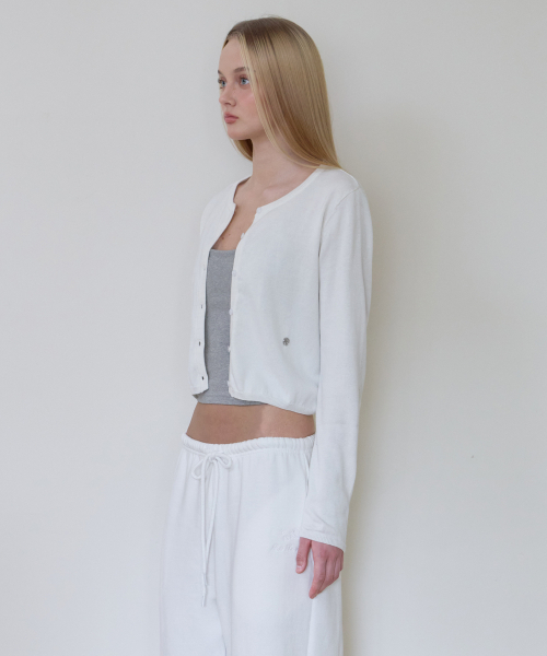 ROSEFRANTZ（ロゼフランツ）の「Basic Round Cardigan [Ivory]（カーディガン/ボレロ・レディース・アイボリー・OS）」の3枚目の写真