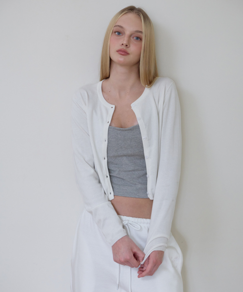 ROSEFRANTZ（ロゼフランツ）の「Basic Round Cardigan [Ivory]（カーディガン/ボレロ・レディース・アイボリー・OS）」の7枚目の写真